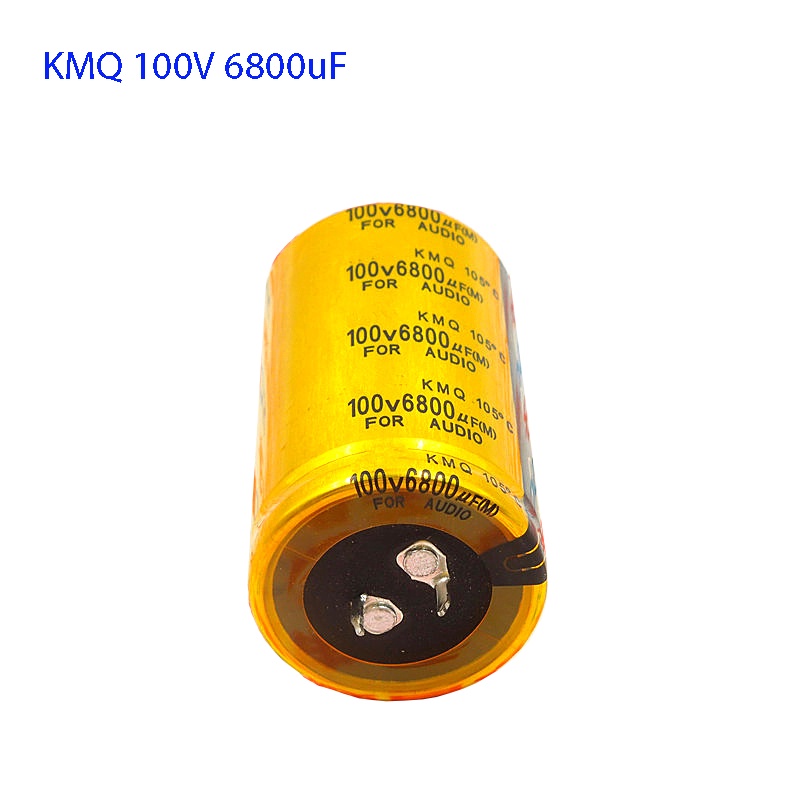 [ 2 Cái ] Tụ lọc nguồn - Tụ hóa KMQ vỏ nhôm 100V 6800uF kích thước 30x60mm