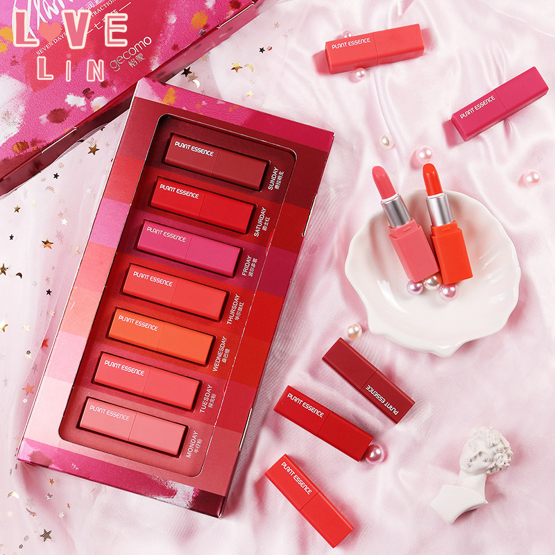 [Hàng mới về] Set 7 son môi mini lâu trôi dùng làm quà tặng Valentine | BigBuy360 - bigbuy360.vn