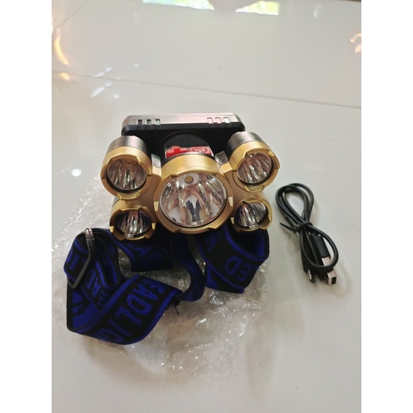 Đèn pin Led đội đầu 5bóng HIGH POWER HEADLAMP kèm sạc-