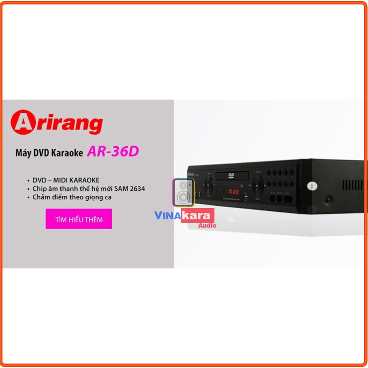 Đầu karaoke AR-36D Chính hãng