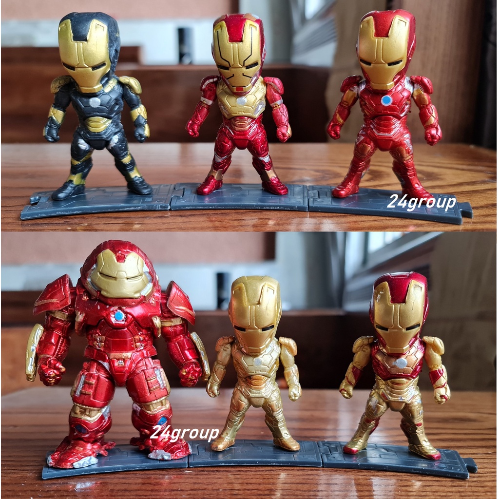 [RẺ VÔ ĐỊCH] MÔ hình Iron Man Đồ chơi figure chibi Marvel Ironman Người sắt MK Tony Stark avenger CÓ HULKBUSTER