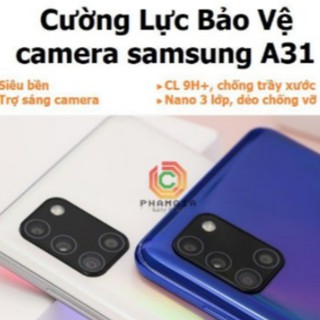 Cường lực camera samsung galaxy A31 siêu trong, siêu bền, 3 lớp công nghệ mới