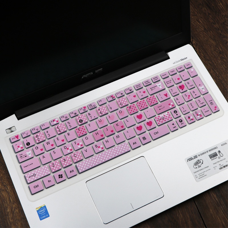 Miếng dán bảo vệ bàn phím máy tính Asus X540 K540 Vm520U 15.6 Inch bằng silicon mềm siêu mỏng