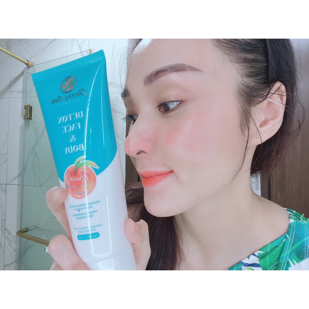 Tẩy tế bào chết body và da mặt yến mạch - Oatmeal Face &amp; Body Scrub CRD Cherry Đào