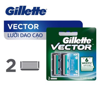 (Chính hãng)Bộ cán dao và lưỡi dao cạo râu Gillette Vector