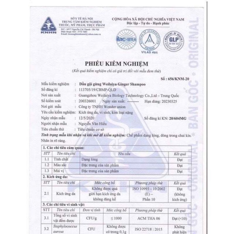 Dầu gội xả gừng Weilaiya ngăn rụng, kích mọc tóc hiệu quả