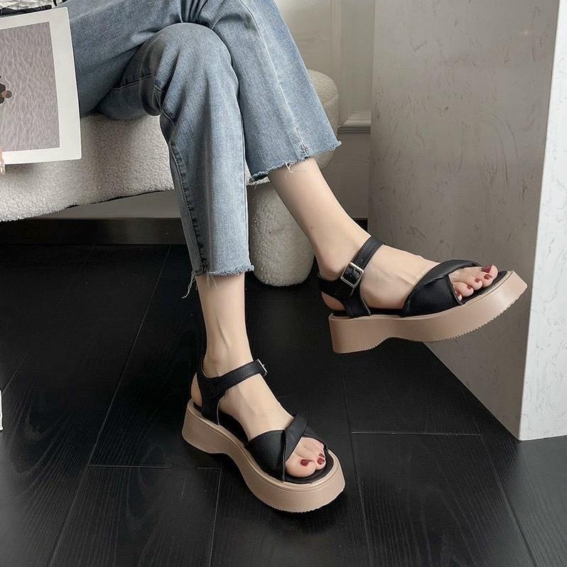 GIÀY SANDAL QUAI GẤP ĐẾ DR CAO 5 PHÂN