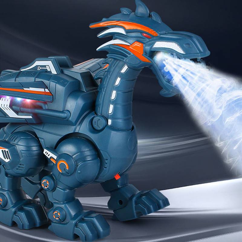 Đồ Chơi Robot Khủng Long Phun Sương Có Đèn Và Âm Thanh Vui Nhộn Cho Bé