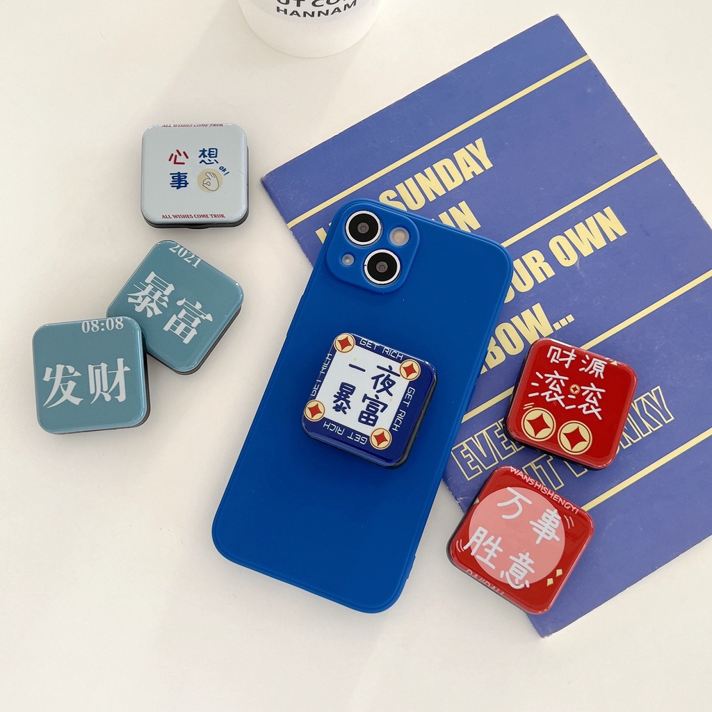 Giá Đỡ Điện Thoại Dạng Nhẫn Họa Tiết Hoạt Hình Sáng Tạo