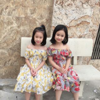 Váy  đũi  trễ  vai