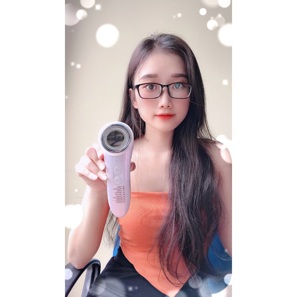 Máy điện di tinh chất đa năng 6 in1, Nâng cơ EMS và  trẻ hoá NanoTime F65U HTBeauty dưỡng da, đẩy tinh chất hiệuj quả