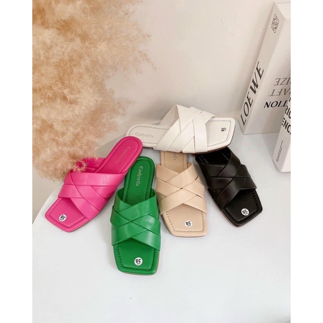 Dép lê dây đan chéo có bigsize 35-43 kèm hình thật.