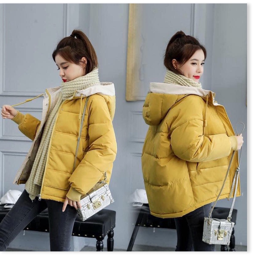 ÁO KHOÁC PHAO NỮ 3 LỚP NÓN THÊU CỰC ẤM CHO MÙA ĐÔNG KOKO MI FASHION