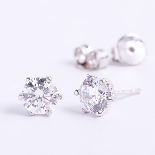 Bông tai bạc nữ mạ vàng trắng đẹp Gix Jewel Bảo Hành Trọn Đời SPGBT15