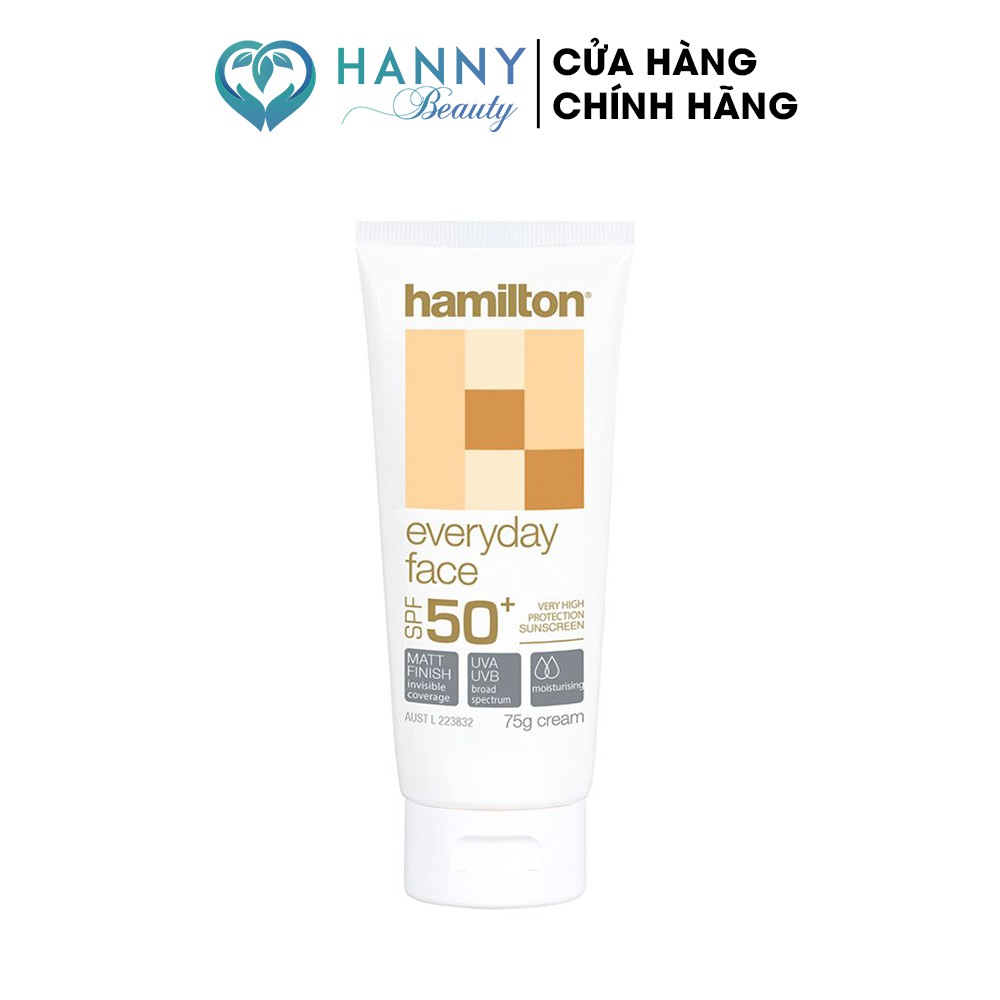 Kem chống nắng Hamilton, Kem Chống Nắng Quang Phổ Rộng SPF 50+ nội địa Úc