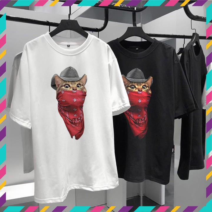 (SALE) Áo Thun Unisex Mèo IS