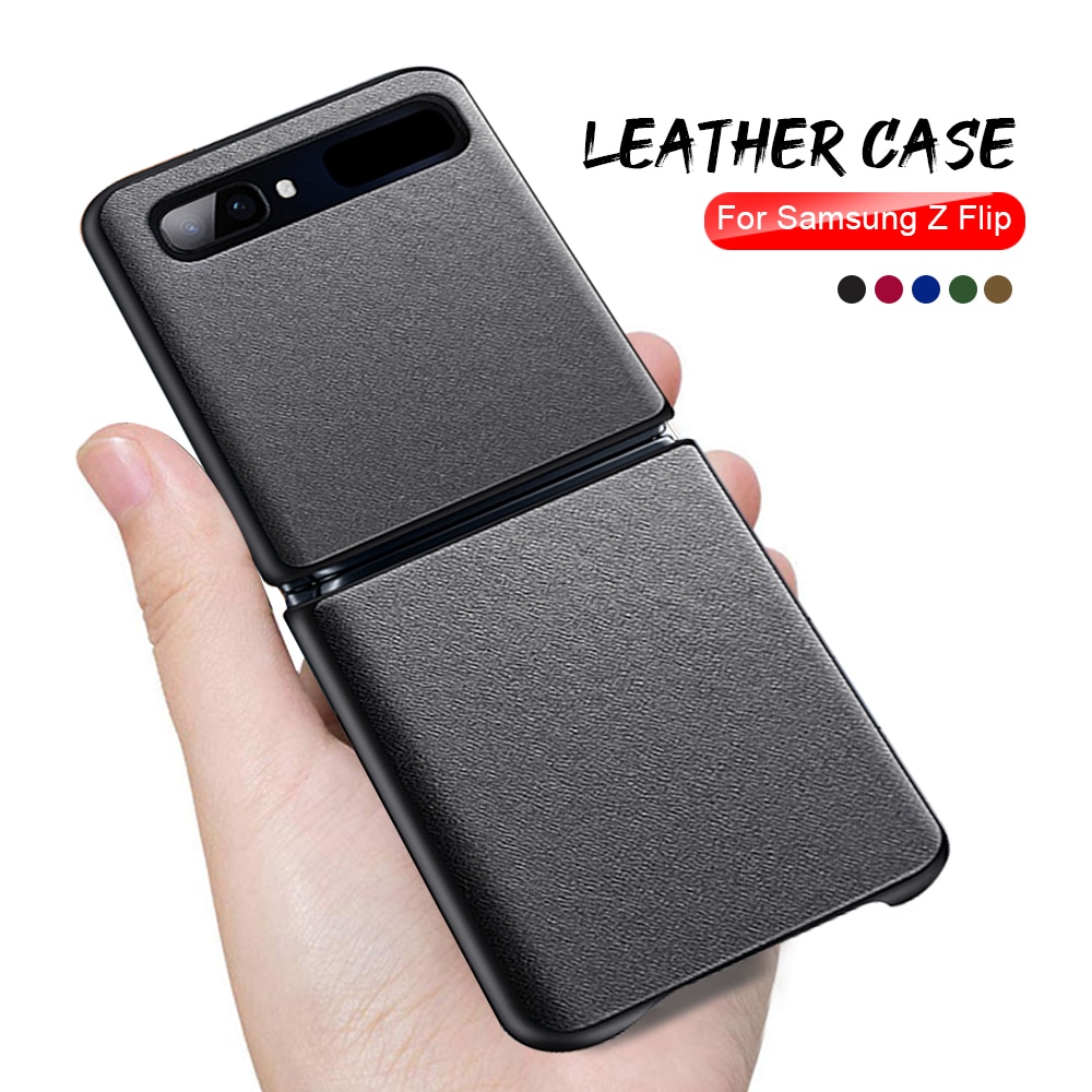 Ốp điện thoại da chống sốc dạng gập sm-f700 cho Samsung galaxy z flip | BigBuy360 - bigbuy360.vn