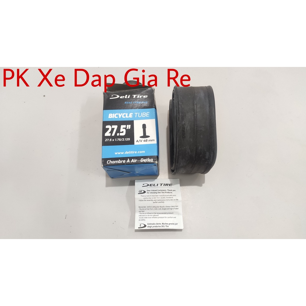 Săm Deli Indonesia 27.5x1.75/2.125, Săm xe đạp thể thao 27.5