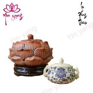 Lò Điện Đốt Trầm - Lư Điện Xông Trầm Hương Cao Cấp ( Có Núm Điều Chỉnh Nhiệt Độ)- Yinyang Shop