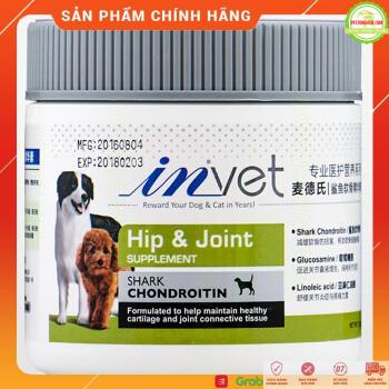 Bổ xương khớp cho chó ⚜ FREESHIP ⚜ InVet Shark Chondroitin Hip &amp; Joint  150g| Bổ Sung Glucosamin Chăm Sóc Xương Khớp