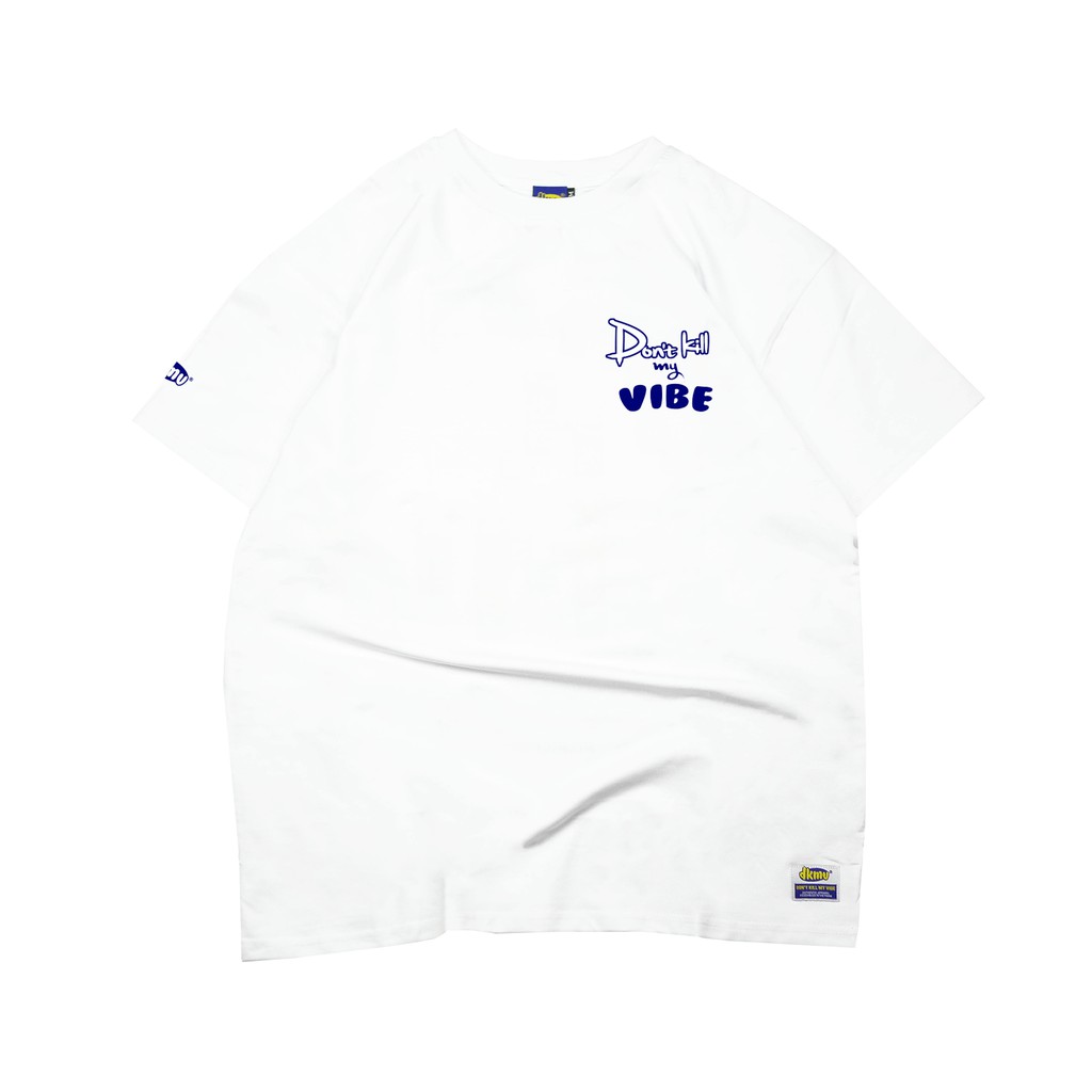 Áo thun nữ cotton màu trắng form rộng Don't Kill My Vibe | White The Vibe Stealer Tee