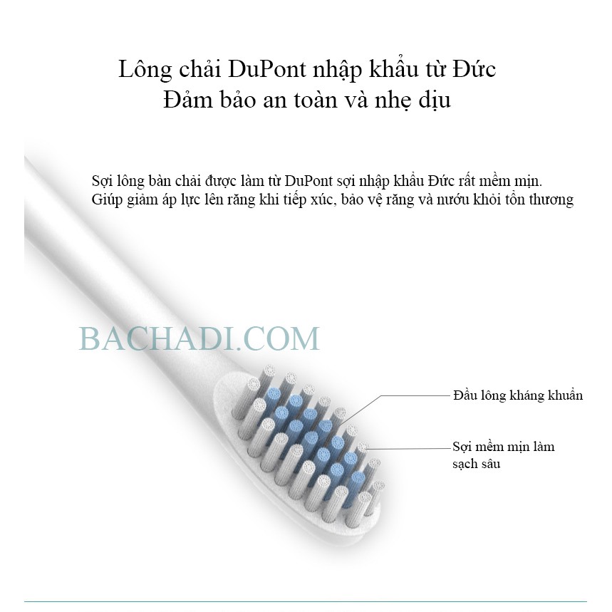 [Mua 1 Tặng 3] Bàn Chải Điện Sonic X3 Cải Tiến Mới Tặng Kèm 3 Đầu Bàn Chải, Đầu Lông Chải Mềm Mảnh Hơn