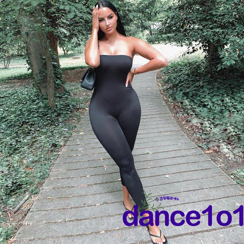 Áo liền quần không tay hở vai ôm dáng quyến rũ thời trang cho nữ