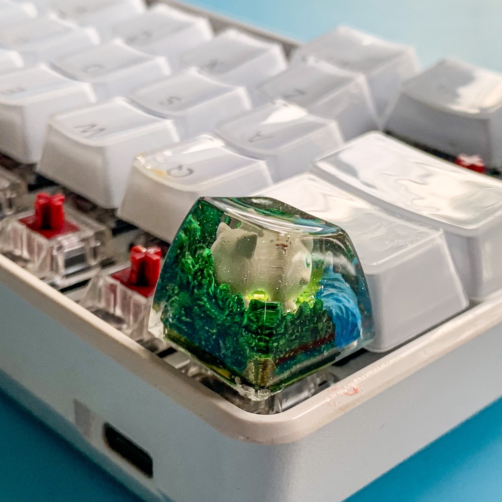 Nút bàn phím cơ máy tính - Artisan keycap - Pokemon Keycap
