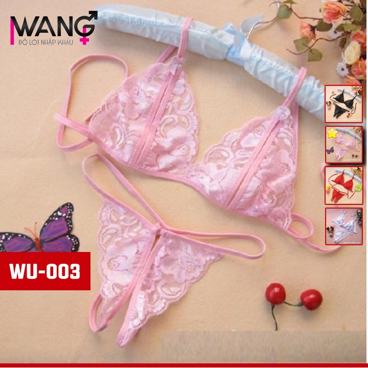 Bộ đồ lót lọt khe 2 mảnh ren SEXY NỮ | TRẮNG - WHITE | BigBuy360 - bigbuy360.vn