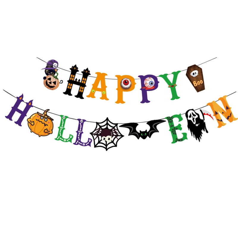 Dây Treo Trang Trí Halloween Chữ Happy Halloween