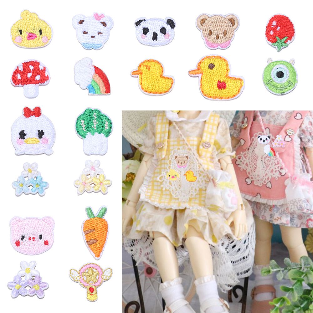 Miếng vá dán trang trí quần áo họa tiết hoạt hình xinh xắn có 21 kiểu