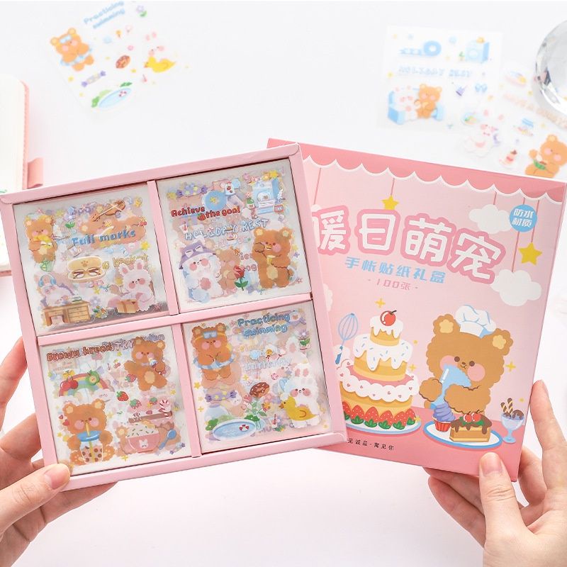 Set 100 tờ Sticker tách lẻ 10 tấm