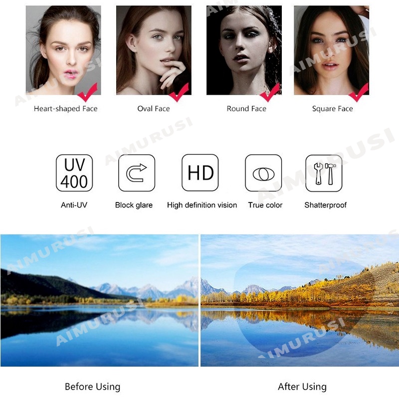 Kính Mát Gọng Oval Thời Trang Hàn Quốc