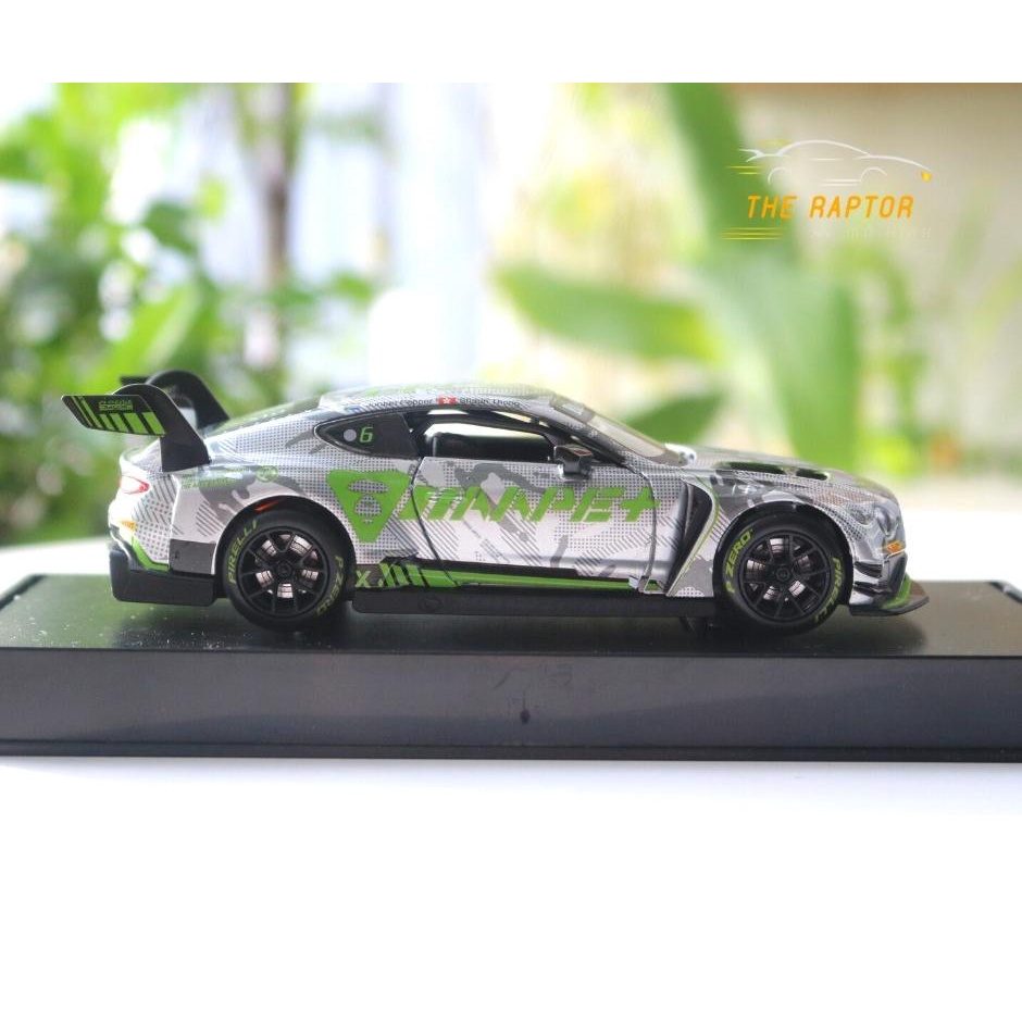 Mô Hình Xe thể thao Bentley Continental GT3 2018 Blancpain Gt Series Asia tỉ lệ 1:32