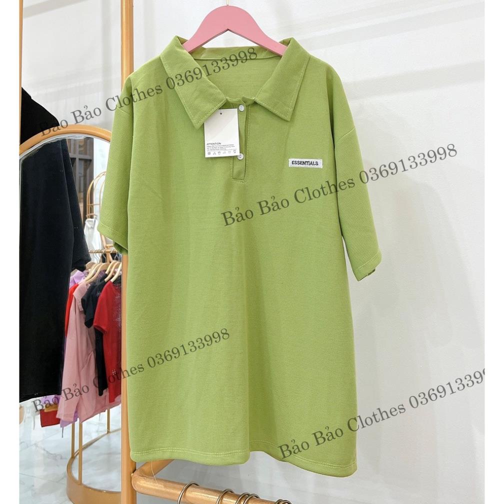 Áo Thun Polo Nam Nữ  Form Rộng Tổ Ong Logo Essen Vải Dày Mịn Thoáng Mát Thiết Kế Thời Trang Kiểu Dáng Năng Động