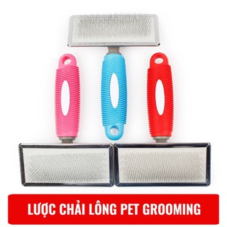 Lược chải lông cho chó mèo Pet grooming giúp làm bông lông, lấy lông chết