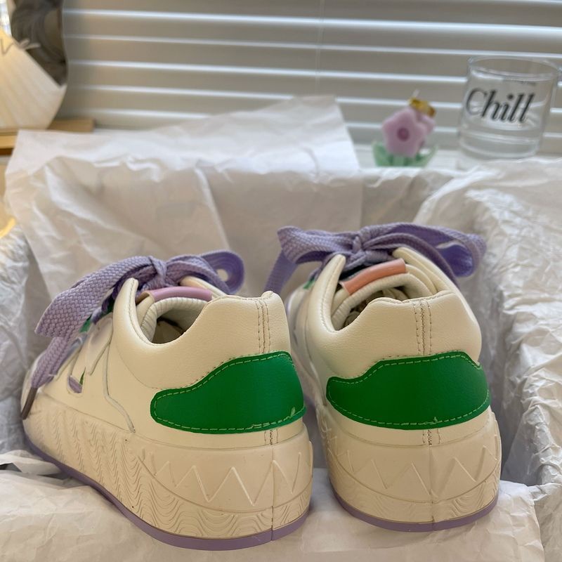 Giày Thể Thao Màu Trắng Thiết Kế Mới Năng Động Thời Trang Dành Cho Nữ