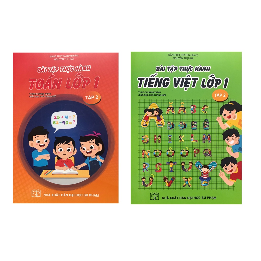 Sách -  Combo Bài tập thực hành tiếng việt lớp 1 tập 2 + Bài tập thực hành toán lớp 1 tập 2