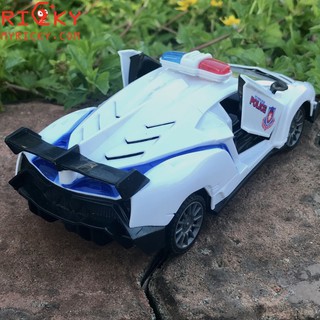 Xe cảnh sát đóng mở cửa