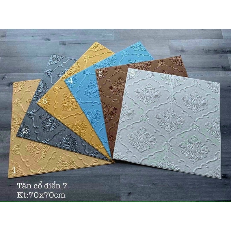 Xốp dán tường 3D tân cổ điển kt 70*70 5mm