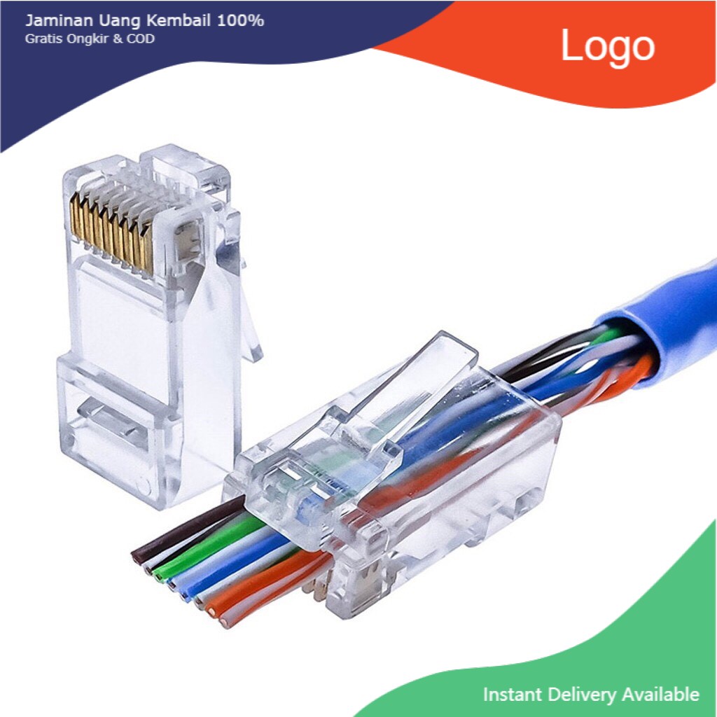 Hạt Mạng Xuyên Thấu RJ45, 100hạt/ Túi Chất Lượng