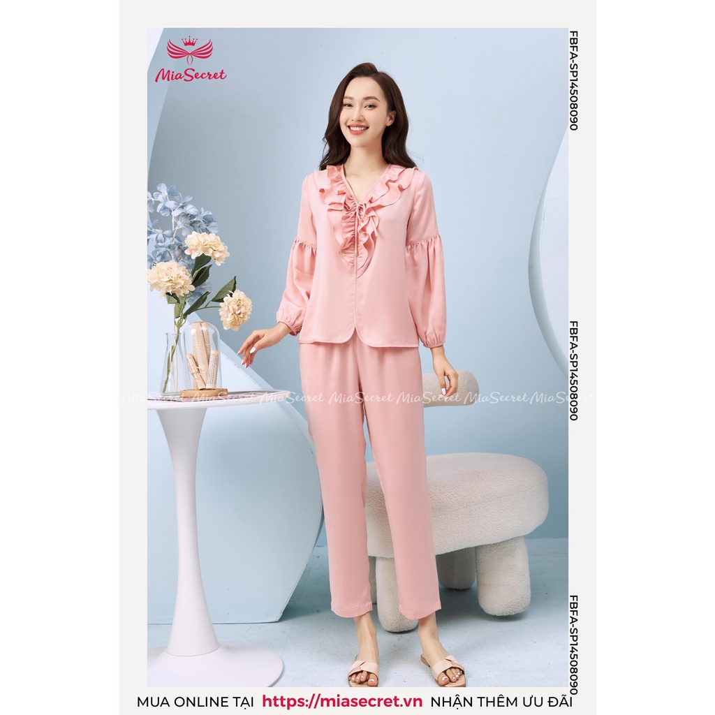 Bộ Cổ Bèo 2 Lớp Mia Secret Lụa Tằm Băng Cao Cấp - Tay Nối Dài Tay - SP14508090