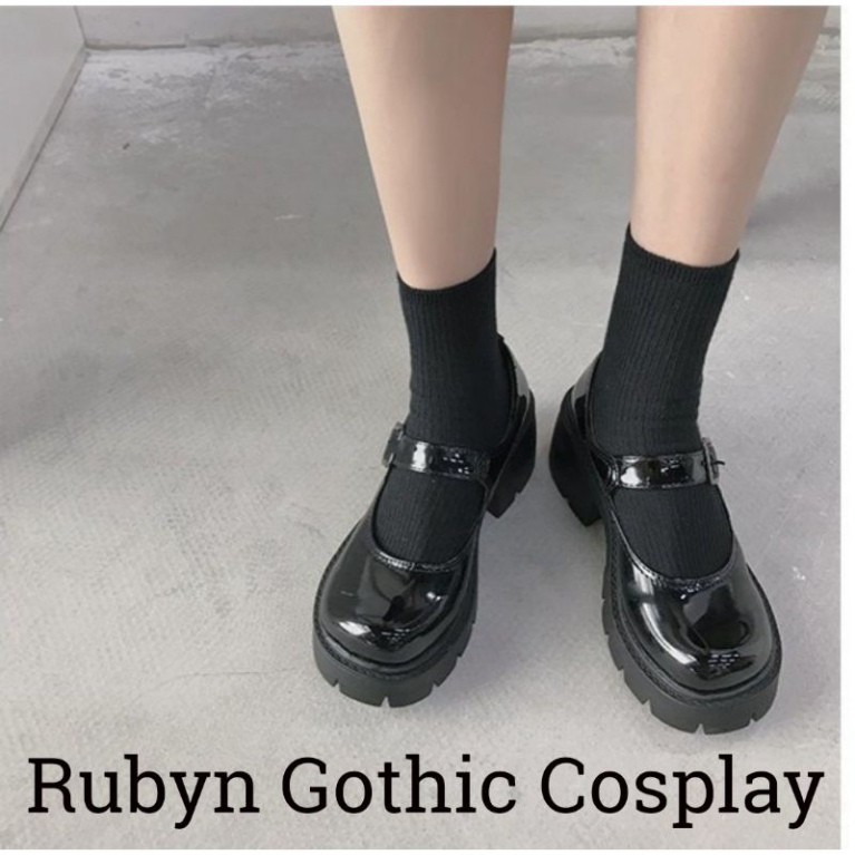 [CÓ SẴN] 🍁 Giày Lolita Oxford đế cao cosplay học sinh Nhật Bản ( BÓNG VÀ NHÁM ) | BigBuy360 - bigbuy360.vn