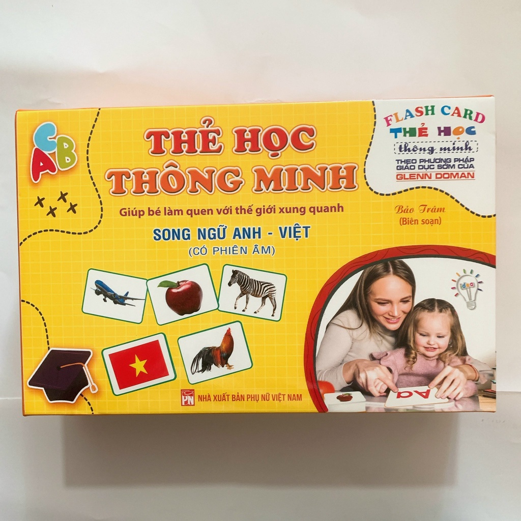 [CHUẨN] Bộ Thẻ Học Thông Minh Cho Bé 18 Chủ Đề - Thẻ Học Glenn Doman Loại To Song Ngữ Flashcard Tiếng Anh