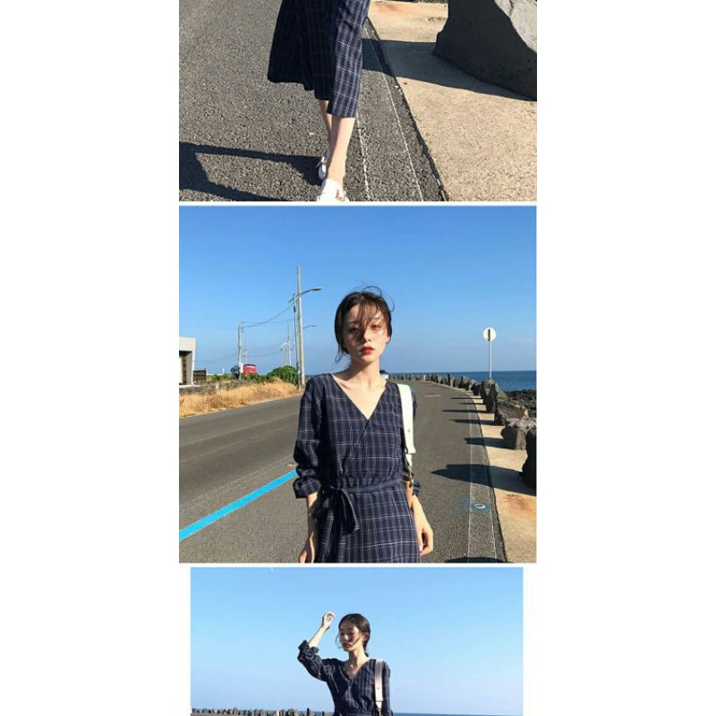 VÁY KẺ CARO SIÊU SANG