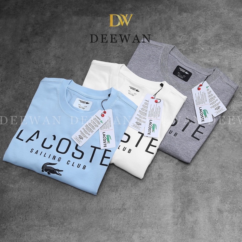 Áo Thun Nam Cổ Tròn, Áo Phông Nam Lacoste, chất liệu 100% cotton, tay ngắn cực thoáng mát, co dãn tốt