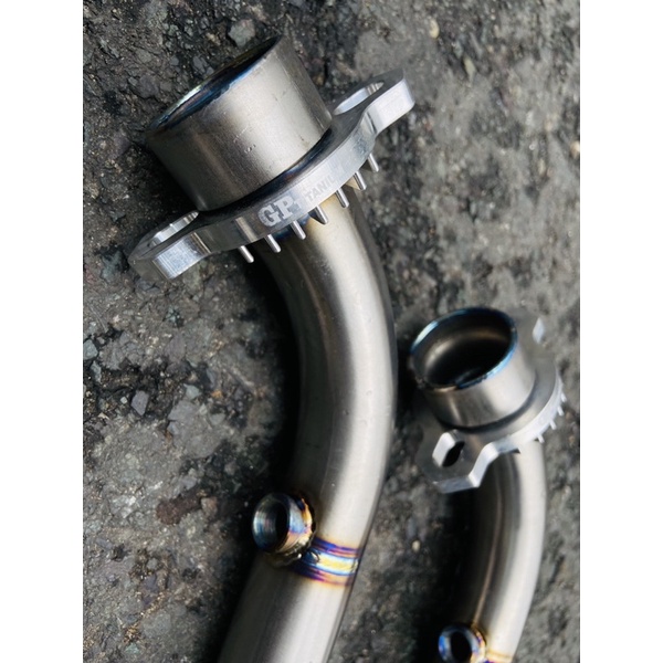 Cổ bô titan đót cnc Ptitanium gắn pô zin cho xe honda yamaha suzuki ex win sonic winner x satria exciter 150