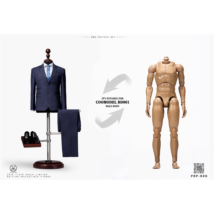 Mô hình trang phục Nam 1/6 Suit Tony Stark X35 - Hãng POPTOYS