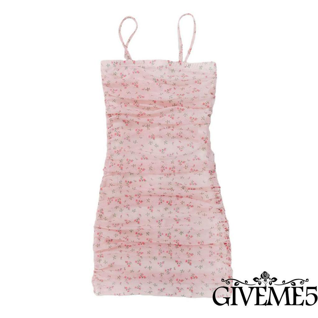 Đầm Hai Dây Ôm Dáng In Họa Tiết Hoa Quyến Rũ Xinh Xắn Dành Cho Nữ