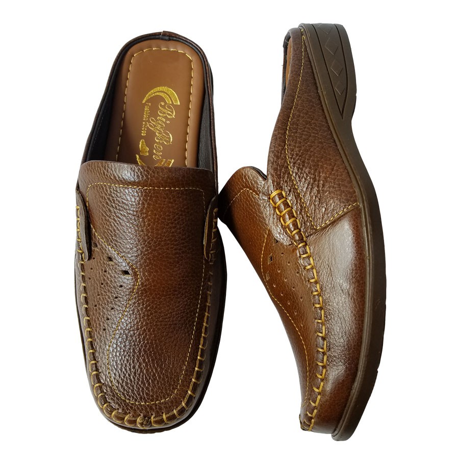 Dép Bít Mũi Nam Da Bò BIGBEN Cao Cấp SB88